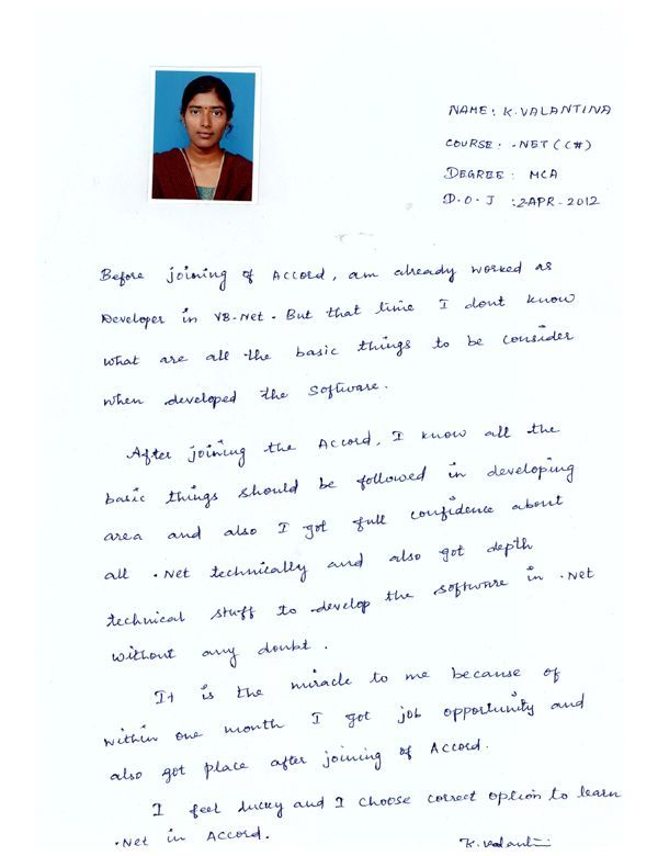 Dot Student Testimonial