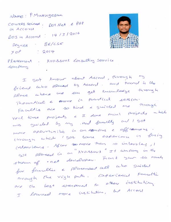 Dot Student Testimonial