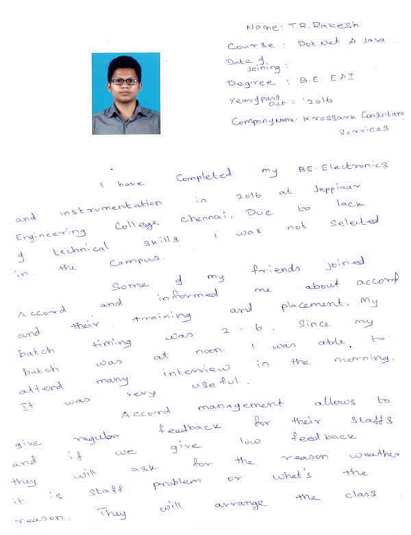 Dot Student Testimonial