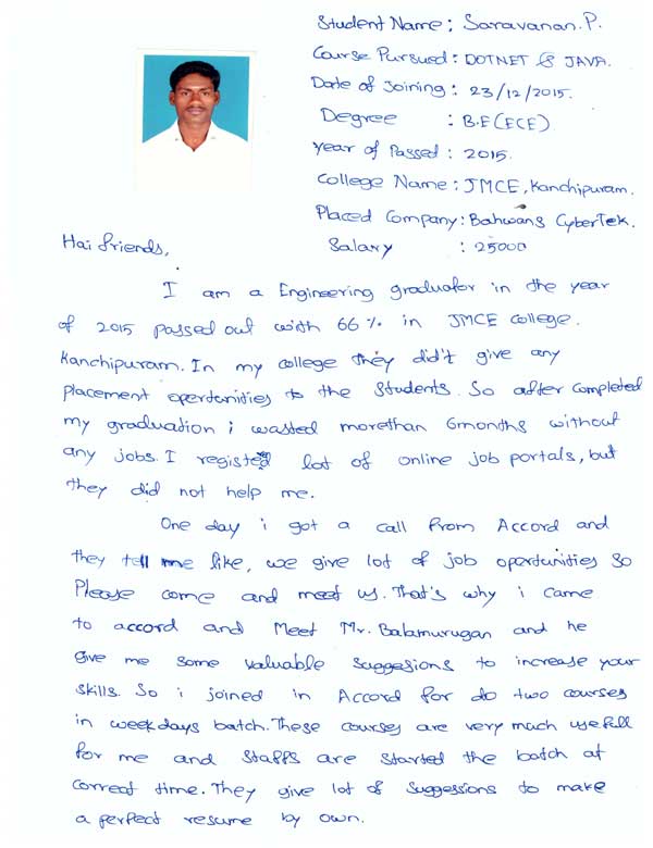 Dot Student Testimonial