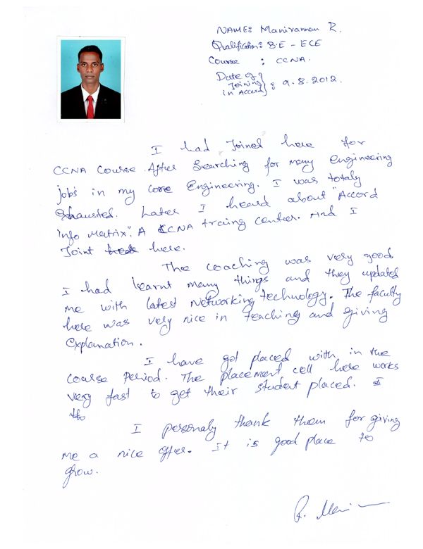 CCNA Student Testimonial