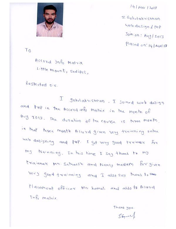 PHP Student Testimonial
